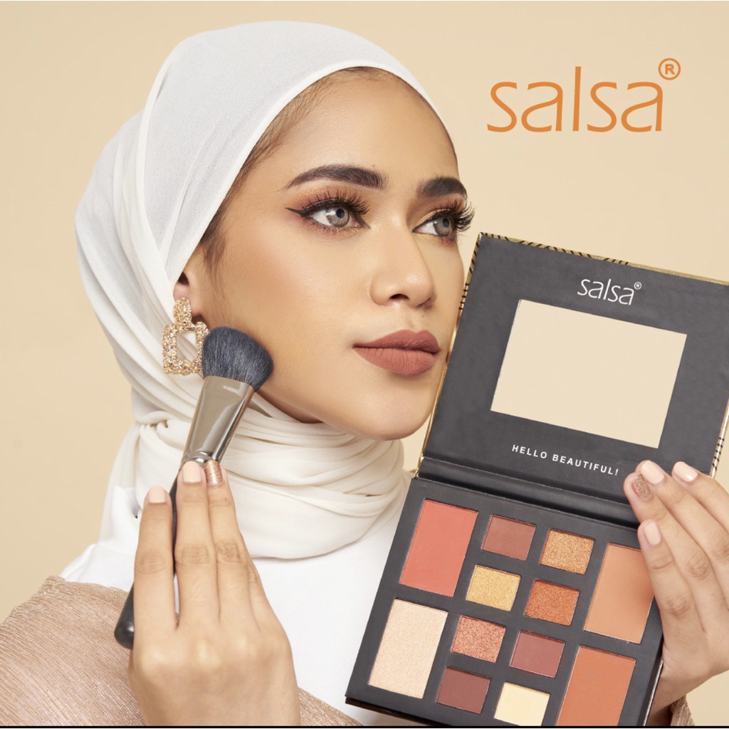 SALSA Rhapsody Face Palette - Palet Eyeshadow Blush On Contour Highlighter