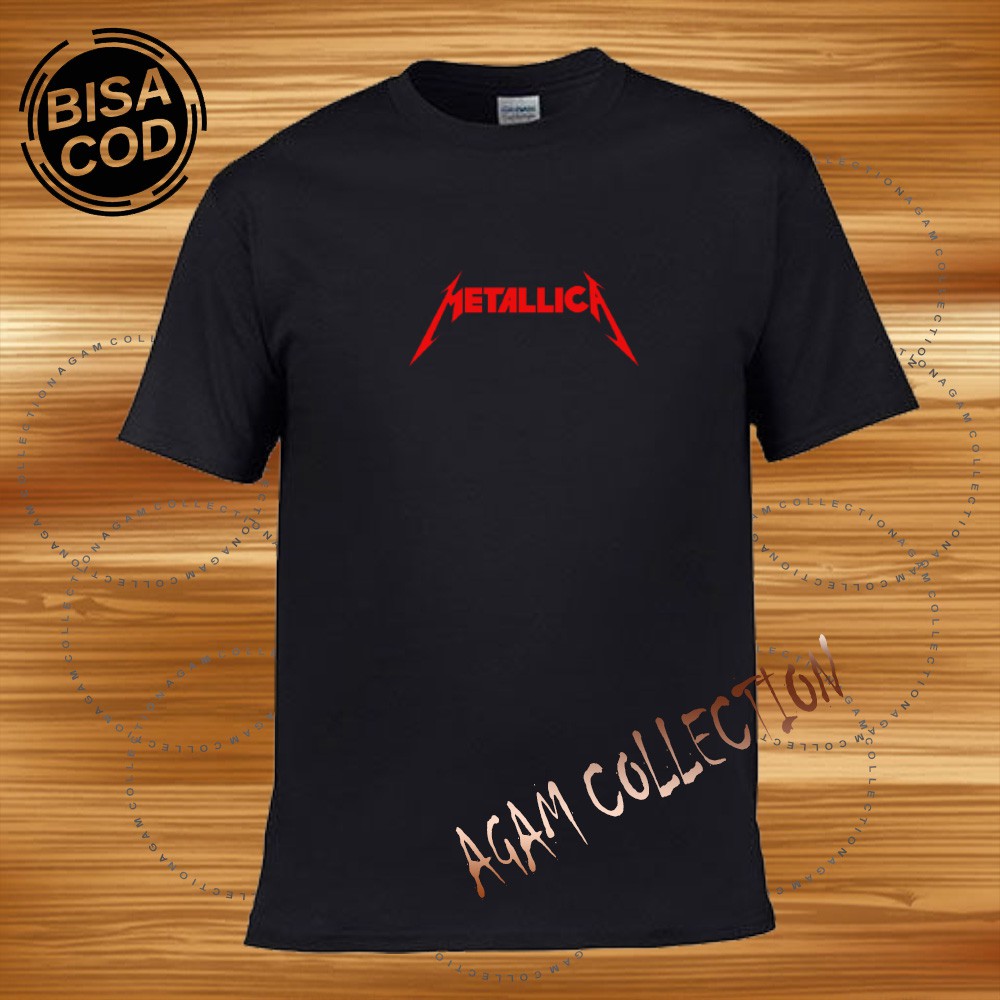 Agam Collection Baju Kaos Distro Matalica Text Merah Lengan Pendek  Premium Quality