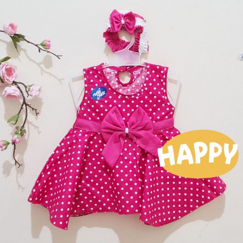 DRESS PITA RENDA BAYI 0-6 BULAN BAJU ANAK CEWEK MURAH