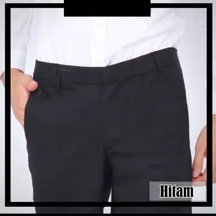 CELANA KANTOR FORMAL PRIA SLIMFIT BAHAN DASAR KAIN WOLL