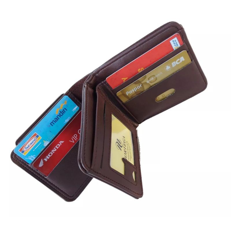 Dompet Kulit Pria Dompet Lipat Size 5 Inchi Dompet Bifold