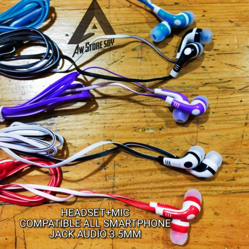 HEADSET EXTRA BASS + MIC TELEPHON EAROHONE WARNA CANDY BY Z-BOX [Z-X01]