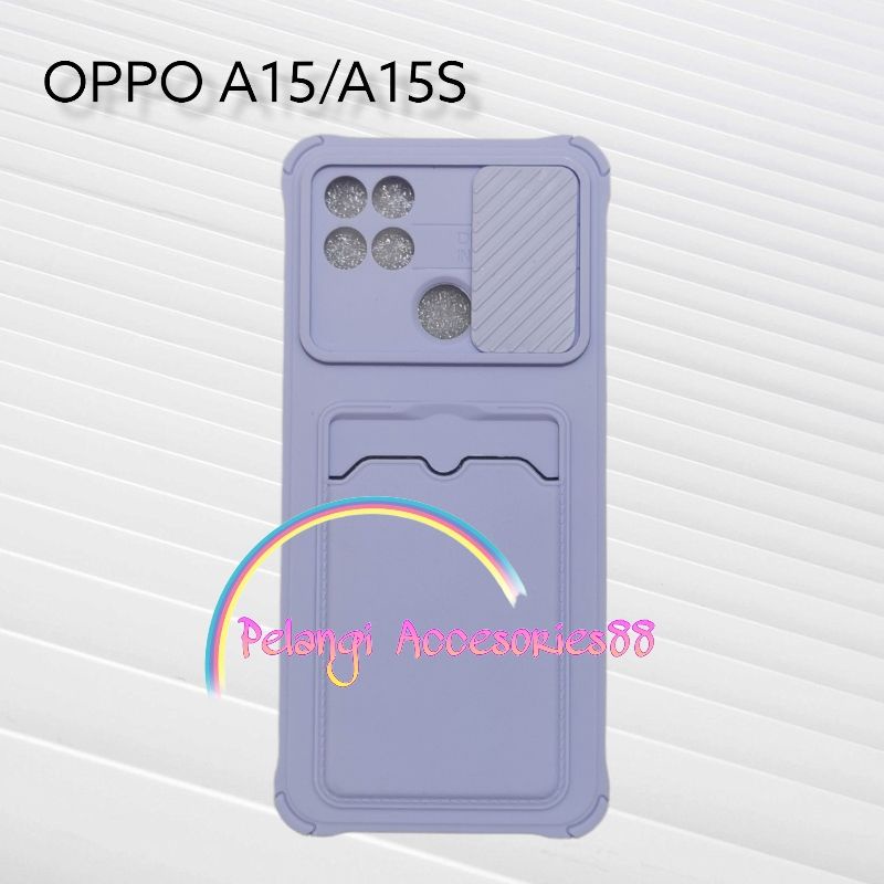 CASE OPPO A15 / A15S CASE SOFTCASE SLEDING WARNA WARNI