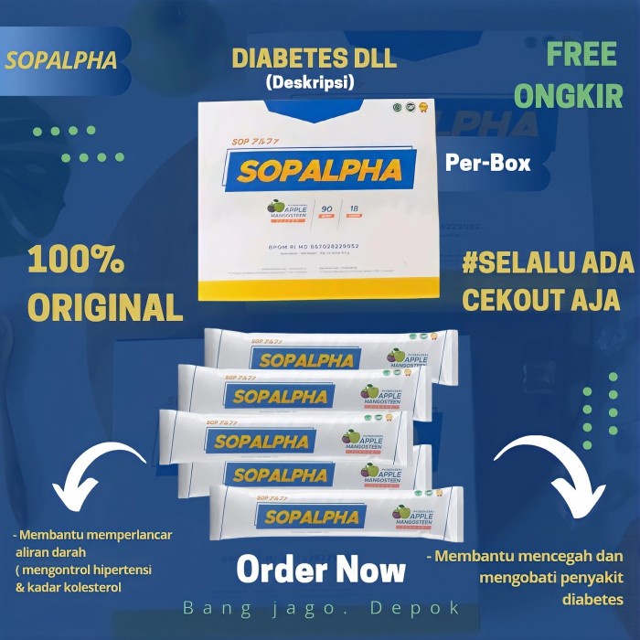 Kesehatan - Sopalpha Box Minuman Kesehatan Obat Suplemen Daya Tahan Tubuh Herbal