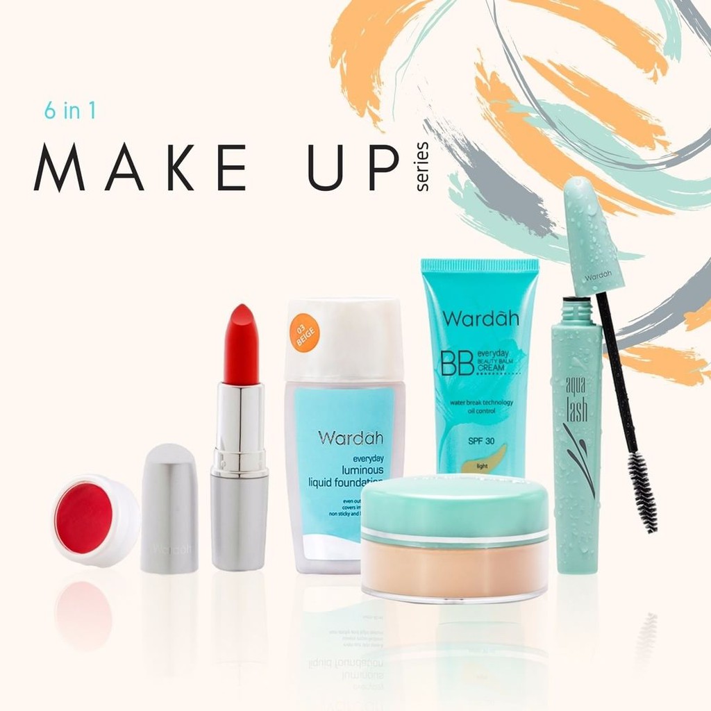 GRATIS ONGKIR PAKET WARDAH MAKE UP SIMPLE 6 In 1 MURAH