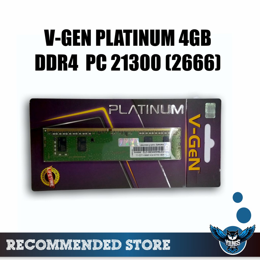 RAM PC V-GEN PLATINUM DDR4 4GB 2666 PC-21300 LONGDIMM VGEN