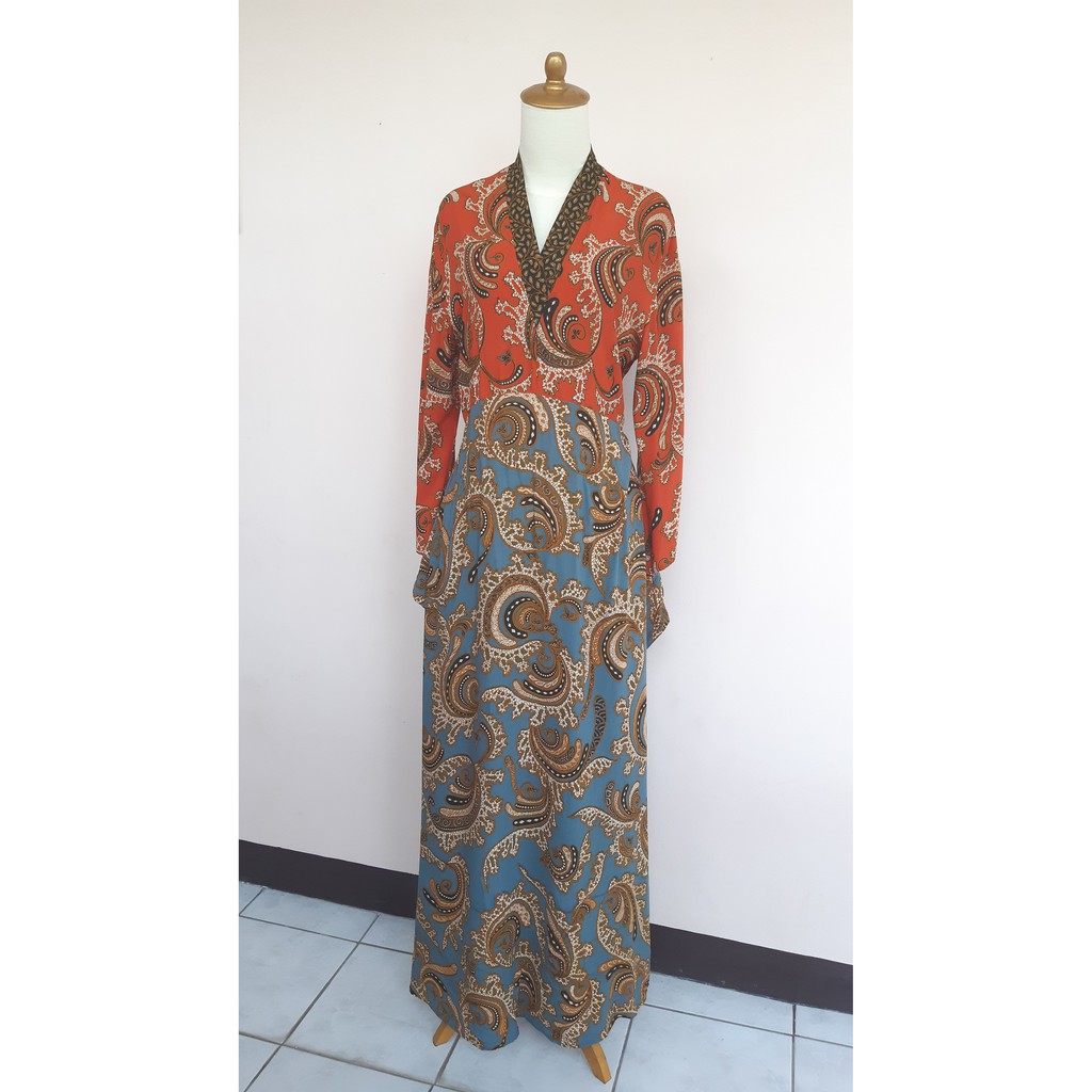 Katie Batik Tulis Long Dress by Gee Batik Jogja [PRELOVED]