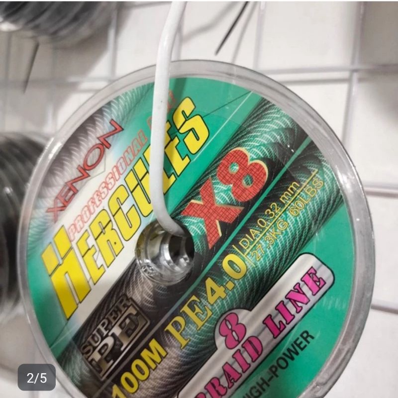 senar pe Braid Xenon Hercules x8 100 meter