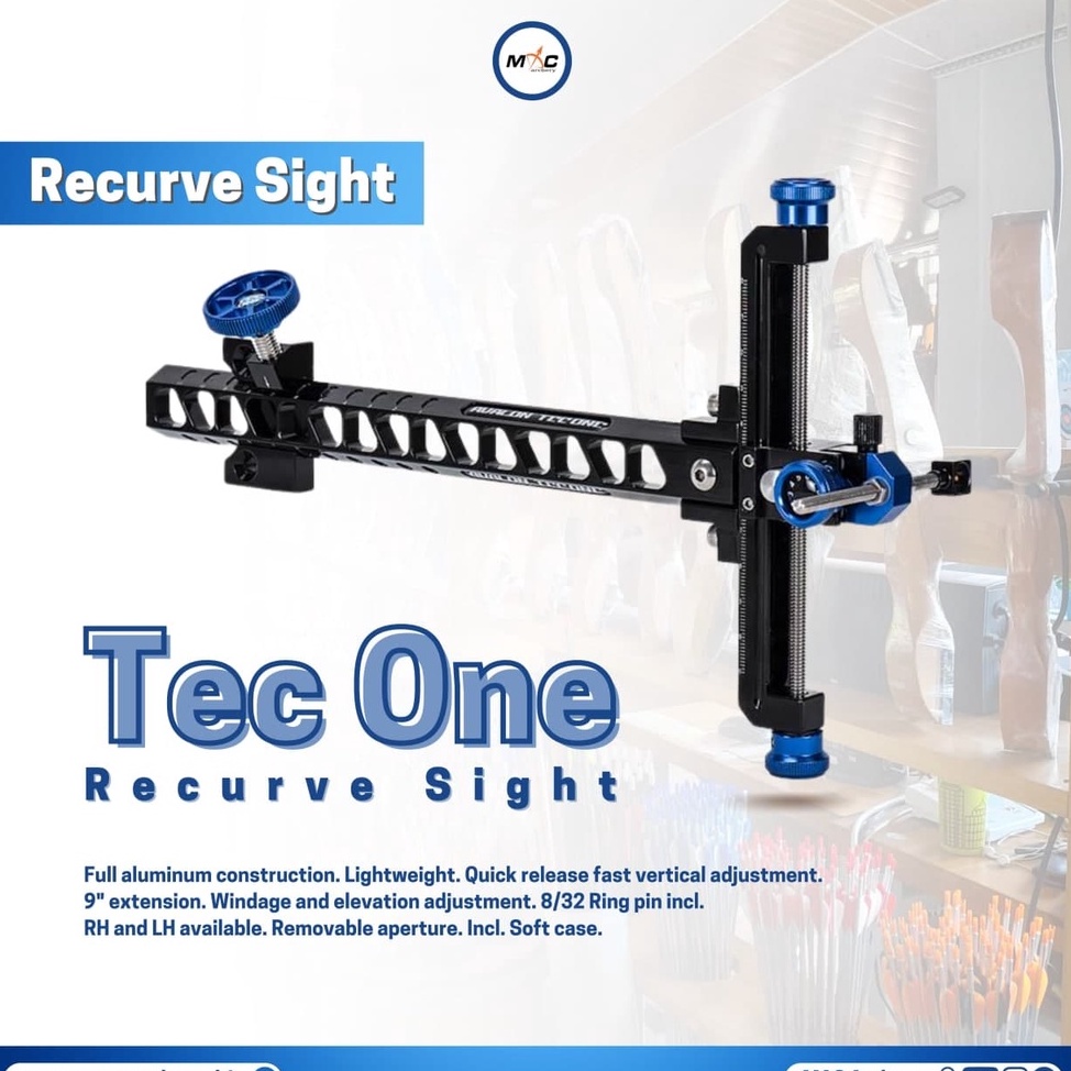 Sight Recurve Avalon Tec One Fisir Visir untuk busur RE panahan panah
