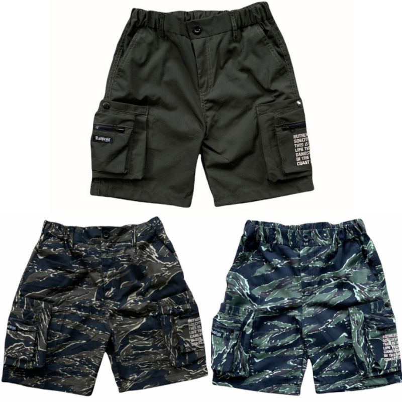 Celana Pendek Cargo Pants Ruthless Camo Tiger Original