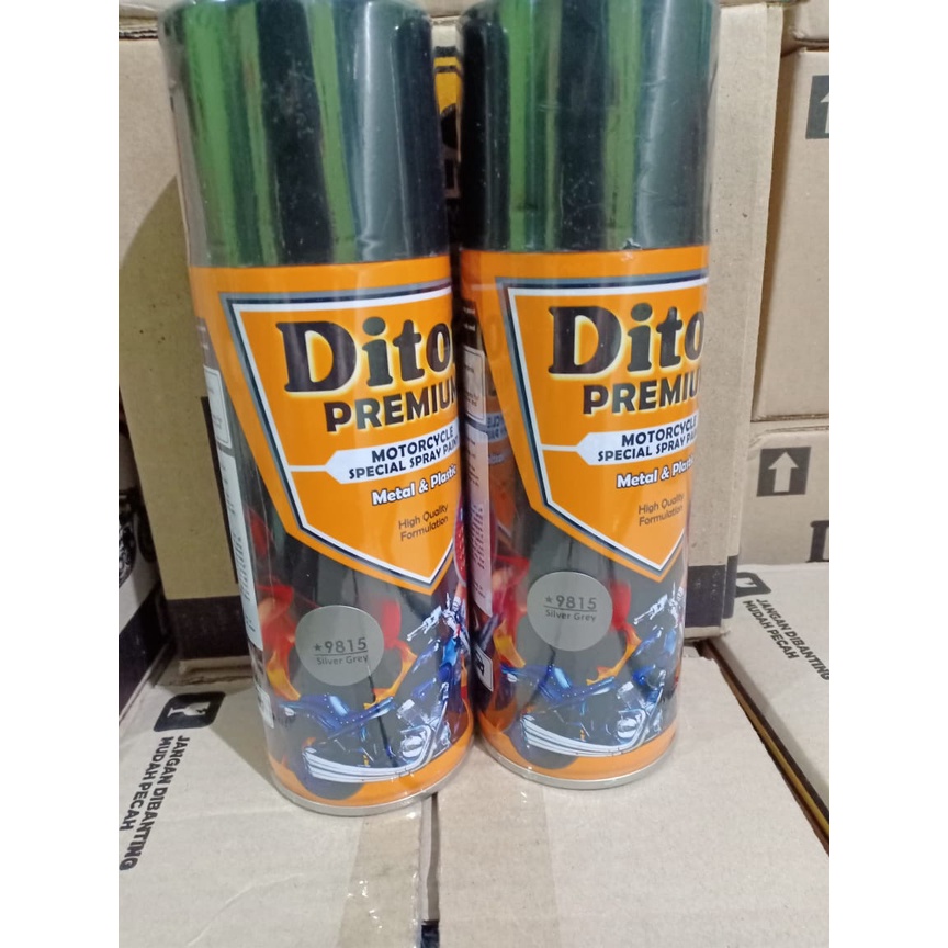 Pilok Pilox DITON Premium 9815* Silver Grey (GUN METAL) Velg &amp; Engine Part Colours  (400cc / 400ml)