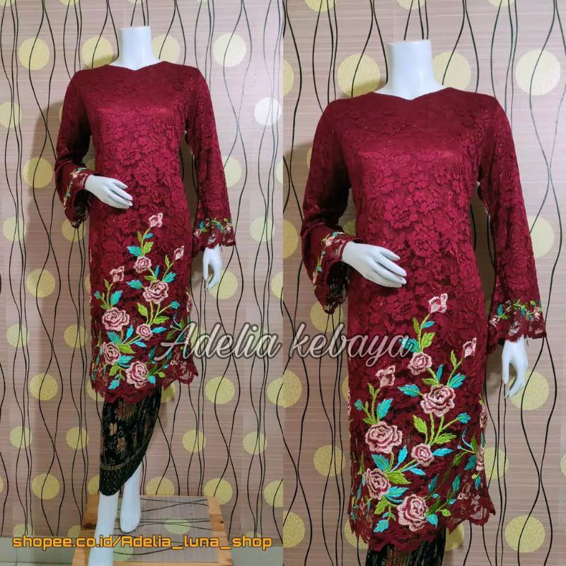 PRODUK ORIGINAL SETELAN KEBAYA HANABI/TUNIK BRUKAT /TUNIK BORDIR/KEBAYA BRUKAT /KEBAYA MODERN