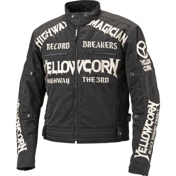 JACKET YB 8305  YELLOW CORN JACKET MOTOR  WHITE  PROTECTOR RIDING FULL BORDIR