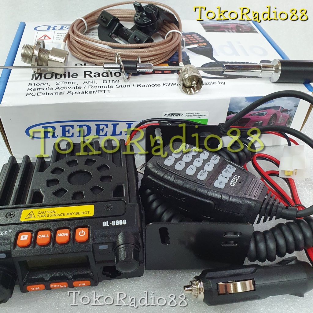RADIO RIG MINI DUALBAND REDELL WEIERCOM DL9900 DL 9900 SET ANTENA DIAMOND CR 77