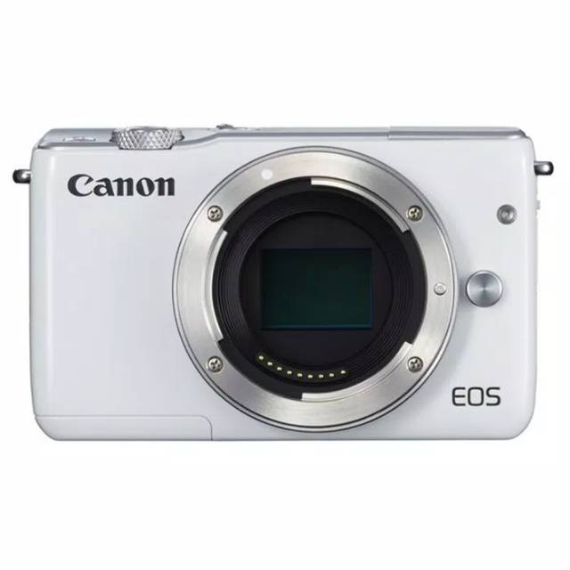 Canon EOS M10 body only. Kamera mirrorless garansi resmi (White)