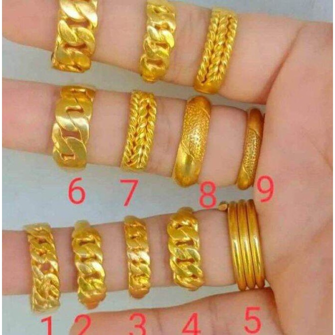 OBRAL CINCIN RANTAI BERLAPIS EMAS 24K