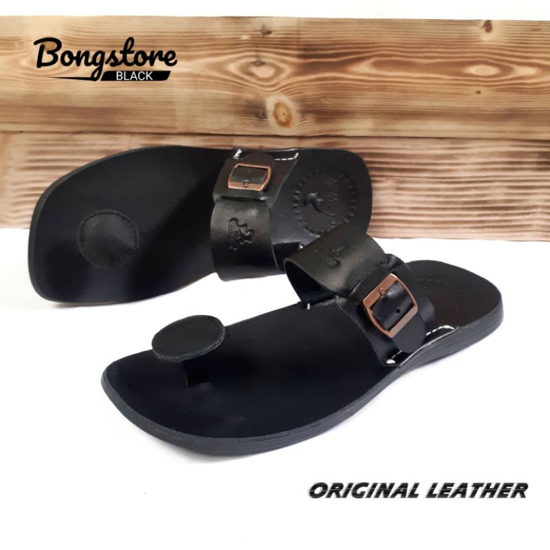 sandal pria casual jepit kulit asli berkualitas premium