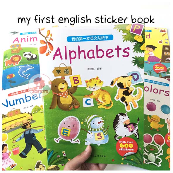 Zoetoys My First English Sticker Book | Aktivitas Menempel Stiker Anak | Mainan Edukasi Anak