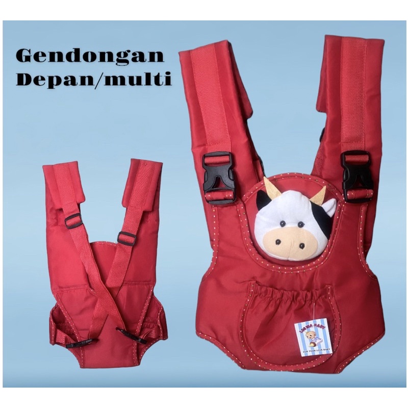 gendongan bayi ransel depan/tas slempang perlengkapan bayi kecil satu set