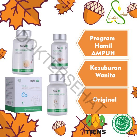 Tiens PAKET PROMIL MAMA | Muncord + Zinc + Kalsium + Vitaline | Promil