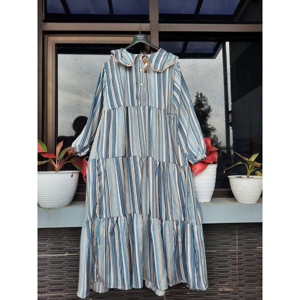 GAMIS MIDI DRESS BAHAN SILKY,KATUN,CEY PLAID | GAMIS JUNE