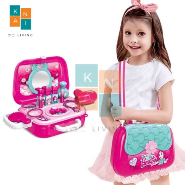 

Unik Mainan Anak Alat Make Up Kecantikan Perempuan Tas Kosmetik 2 IN 1 Limited