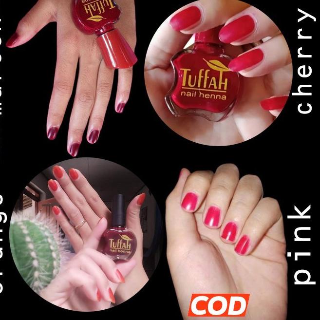 Tuffah vs Naura nail henna kutek halal muslimah hena cat kuku kutek gel inai kuku kitek halal kutex 