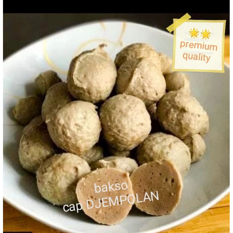 

bakso sapi cap DJEMPOLAN halal premium pentol baso meat ball meatball beef Frozen food makanan beku camilan Snack snek jajan jajanan cemilan