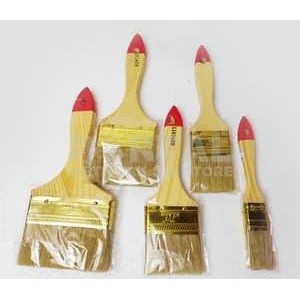 Vinztstore - Kuas Cat Tembok Alat Cat Dinding Paint Brush 1&quot; 2&quot; 3&quot; 4&quot; High Quality Gagang Kayu