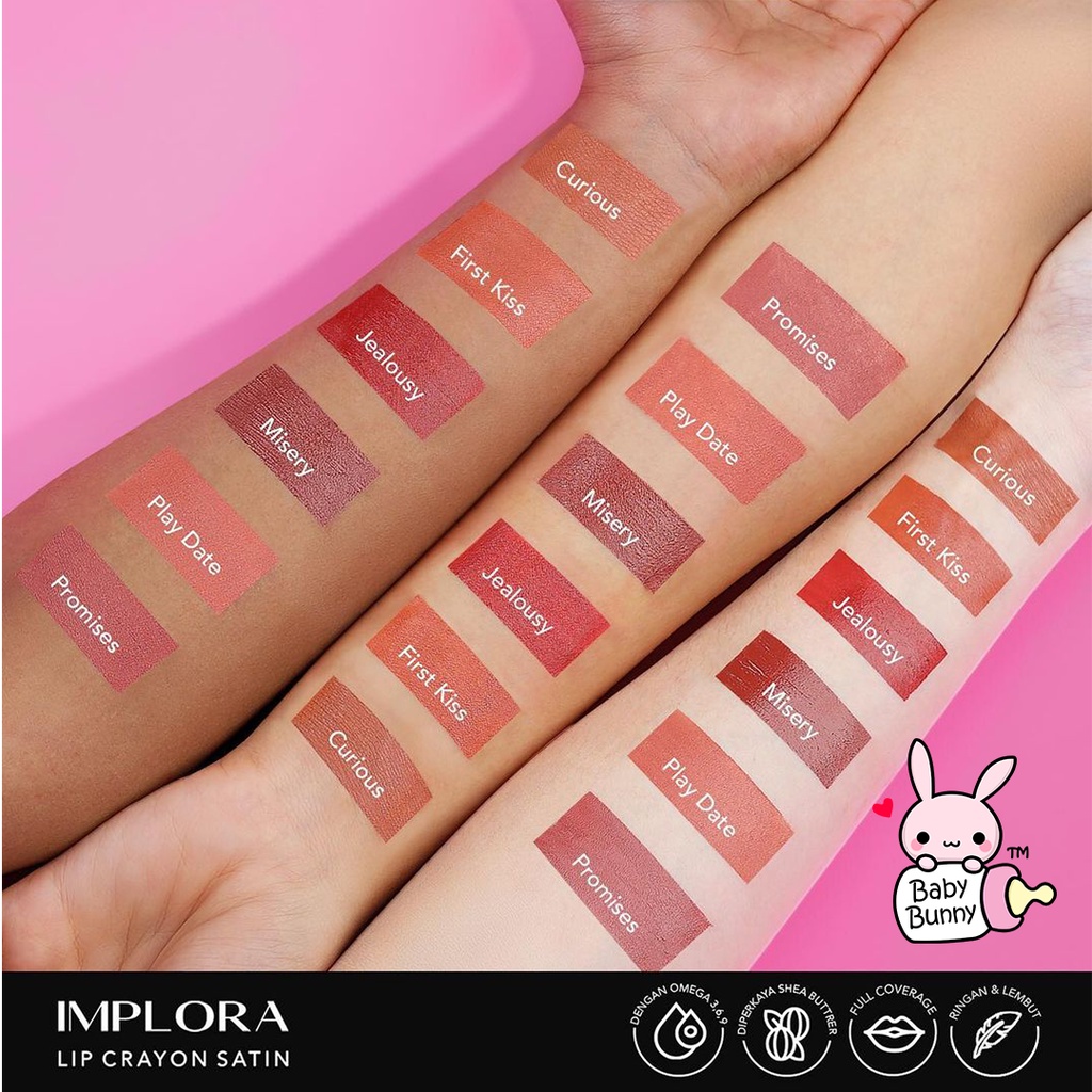 ❤ BELIA ❤ IMPLORA Lip Crayon Satin | Lipstick | Lip Cream | Lipcream | Lipcrayon