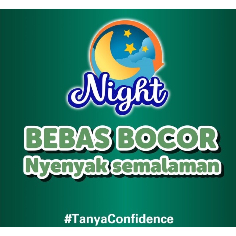 Confidence popok dewasa perekat classic night M8/L7/XL6 termurahh