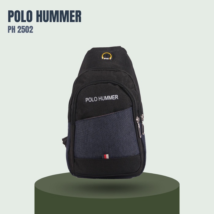 Terlaris Tas Selempang Pria Slingbag - Tas Slempang Import POLO HUMMER - Biru