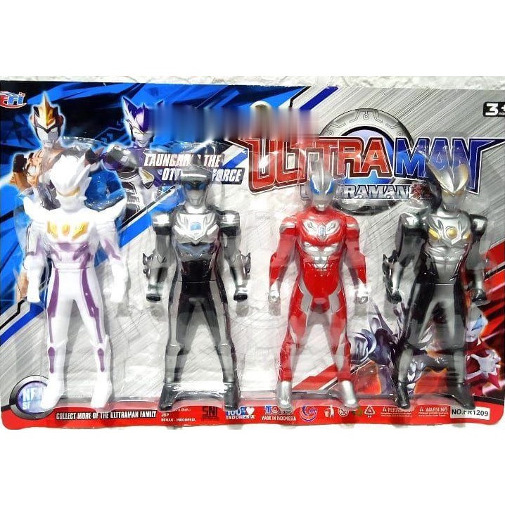 FR 1209 - Mainan Robot Ultraman Ultramen Heroes Isi 4 pc FR1209