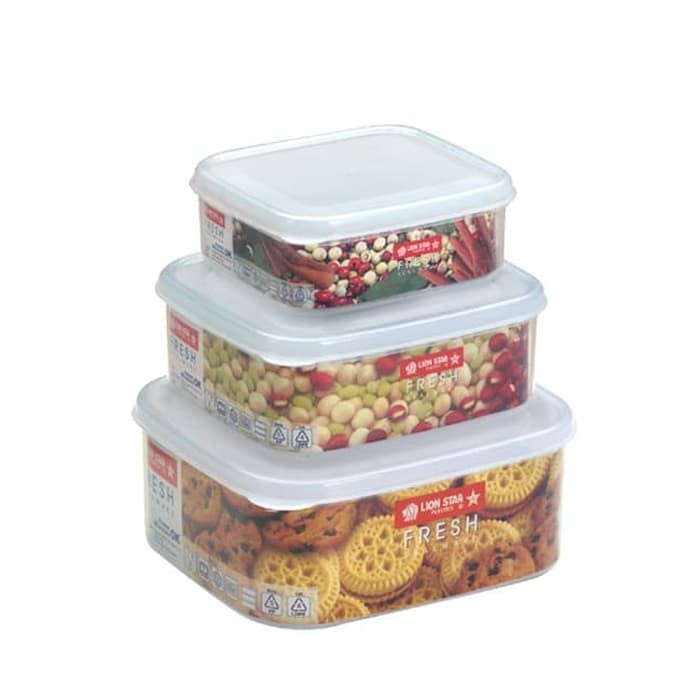 Kotak Makan Set Serbaguna Fresh Sealware 6 Pcs Lion Star SW38