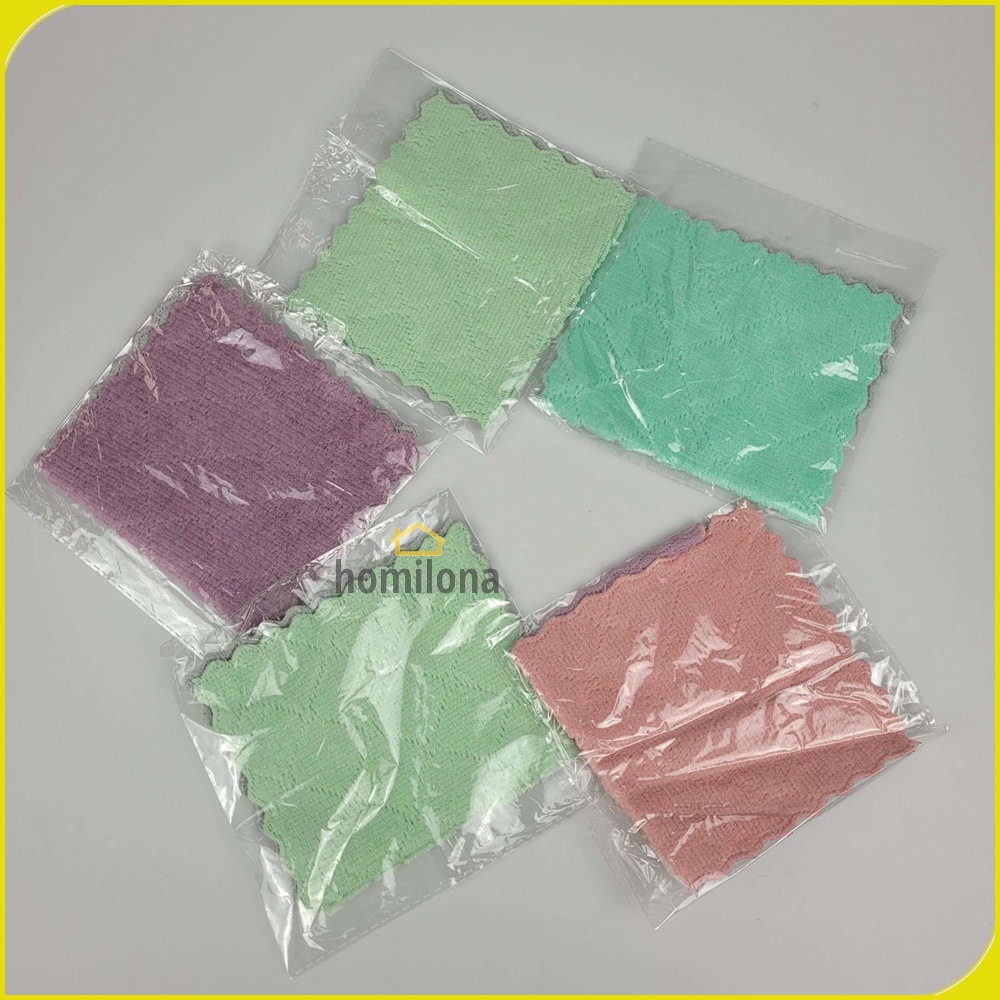 Kain Lap Dapur Microfiber Cleaning Cloth - eTya WJJD201 - Mix Color