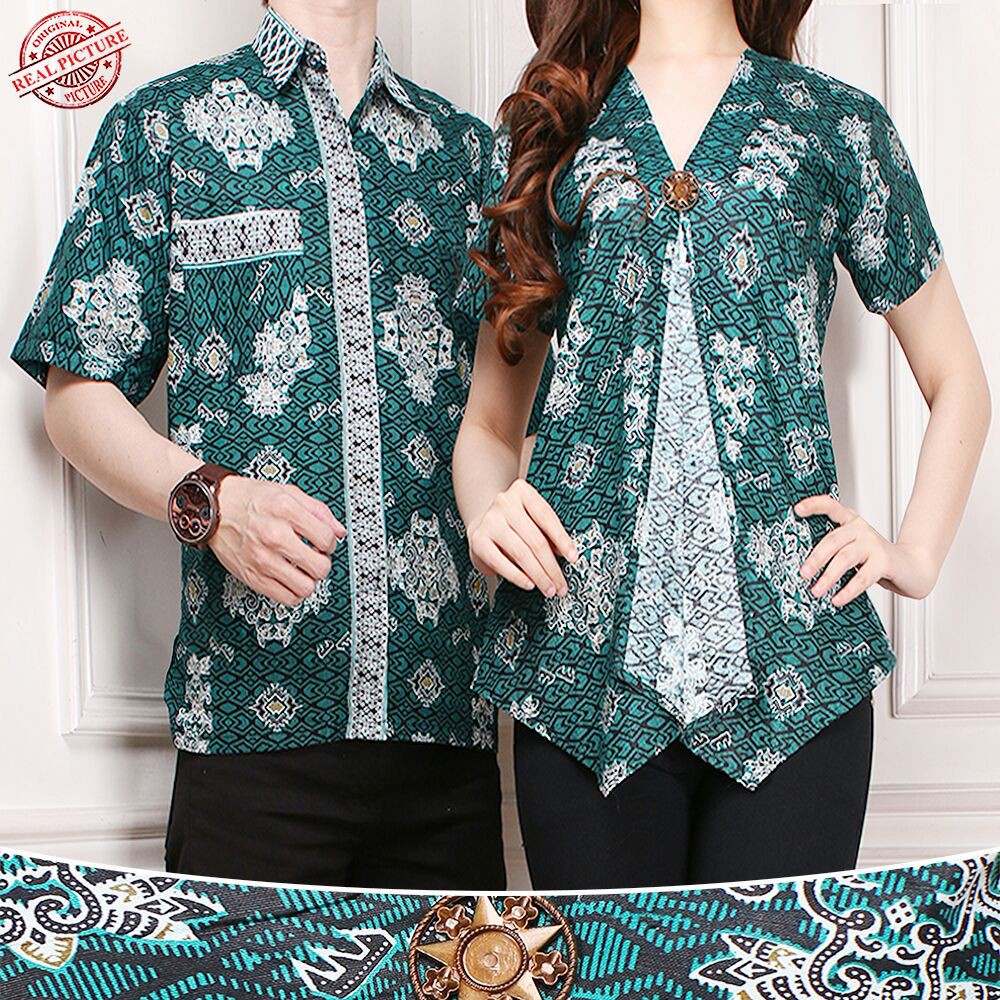 Sahilla Couple Batik Abaya Kebaya Dan Atasan M - Xl