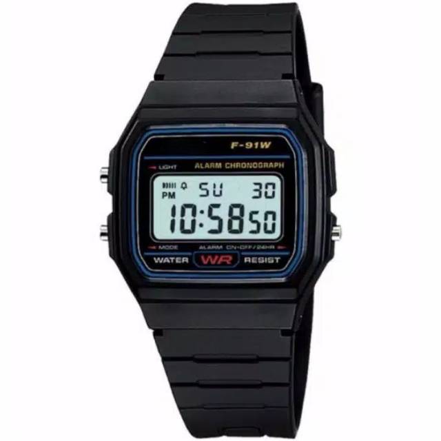 Jam Tangan Wanita/Pria Korea Strap Rubber Segi Digital CS-100