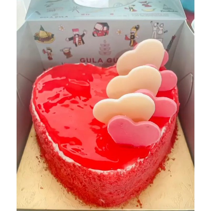 

Heart Cake uk16 cm enak premium murah