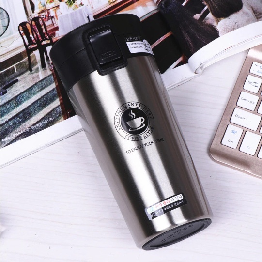 Termos Kopi / Travel Mug Tahan Air Panas &amp; Dingin Vacuum Coffe Cup 380ml