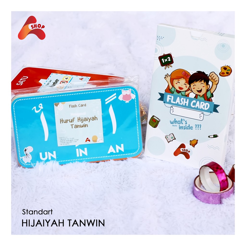 Jual [ FLASHCARD MURAH &amp; BESAR MAINAN ANAK] Flash Card Hijaiyah Tanwin ...