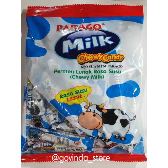 

PARAGO MILK PERMEN LUBAK RASA SUSU 250GR