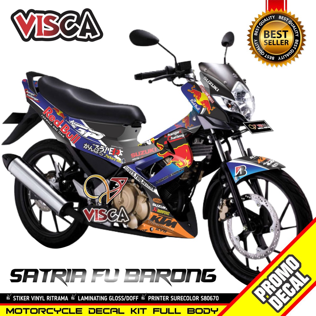 Decal Satria Fu Barong 2012 Full Body Stiker Satria Fu Barong 2012 Full Body Striping Satria Fu Baro