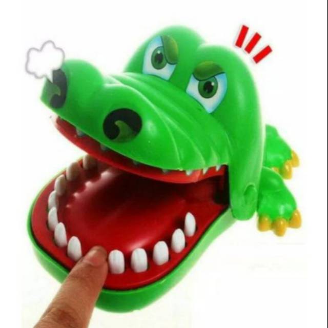 Mainan mulut buaya gigit buaya crocodile dentist - prank toys