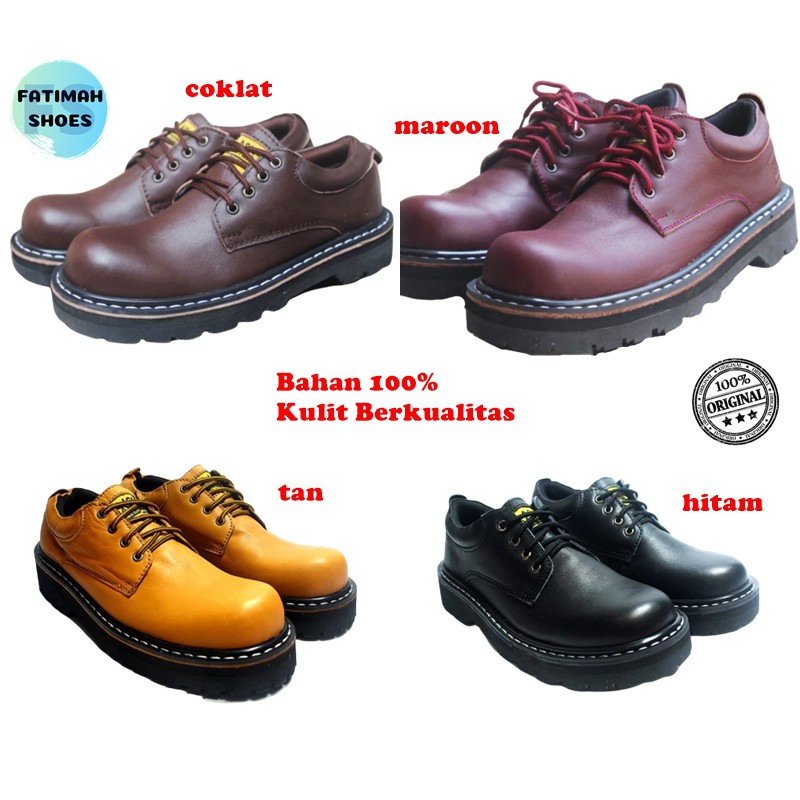 Sepatu Boots Low Kulit Pria Sepatu Boots Underground Pendek Pria Sepatu Pria Boots Kulit Murah