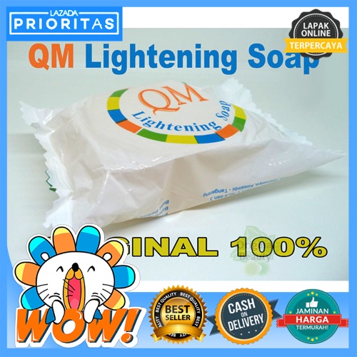 SABUN QM GLOWING / SABUN PEMUTIH WAJAH / SABUN MEMUTIHKAN & MENCERAHKAN KULIT WAJAH
