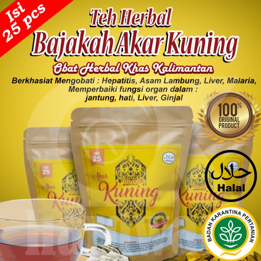 

Teh Celup Bajakah Akar Kuning Original Asli Kalimantan Obat Herbal