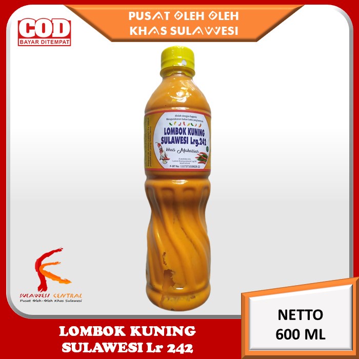 

Lombok Kuning Sulawesi lrg 242 Khas Sulawesi 600 ml (Super Pedas)