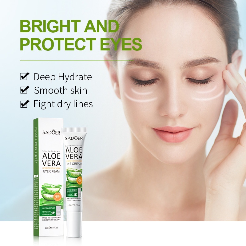 Anti Dark Circle Eye Cream Skin Care Peptide Eye Bags Anti Wrinkle Hyaluronic Acid Cream Roller Massager Beauty Health