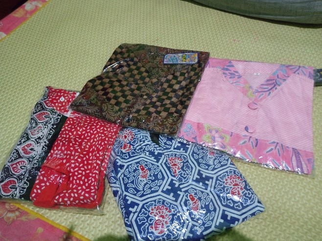 Batik Tunik Chicken Belah Dress Wanita Modern Motif Warna Tunic Cewek Premium Katun