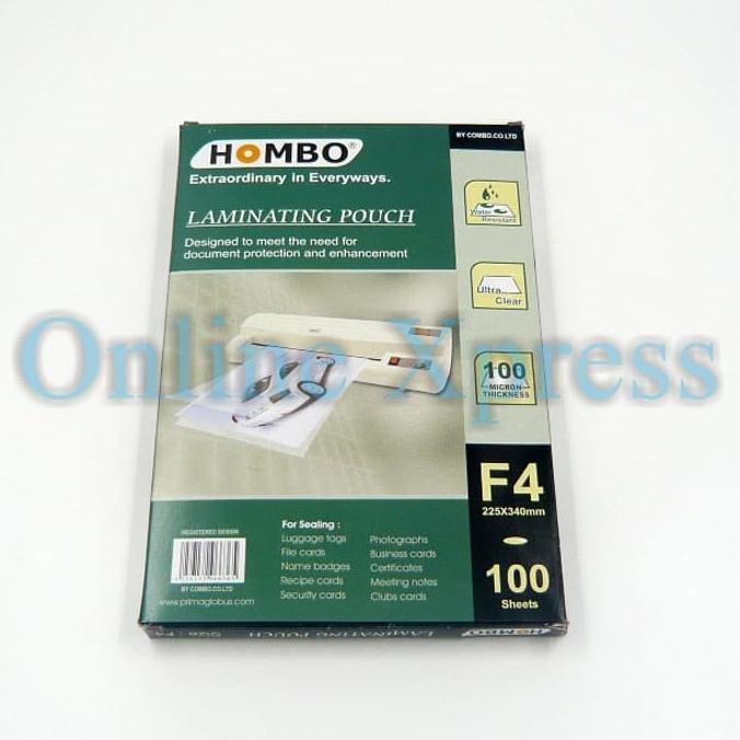 

[BISA COD] Laminating Film Ukuran F4 Hombo